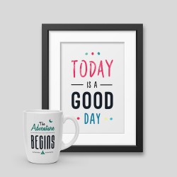 Today is a good day Framed poster - Art - demo_7 - Developers