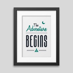 The adventure begins Framed poster - Art - demo_5 - Developers